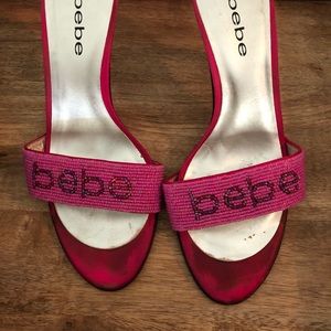 Bebe 💗 Heel Mules in Size 7.5 💞